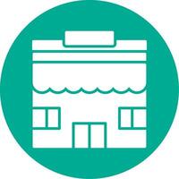 Supermarket Multi Color Circle Icon vector