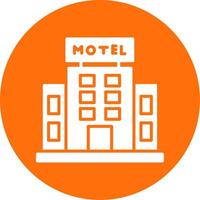 Motel Multi Color Circle Icon vector