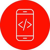 App Development Multi Color Circle Icon vector