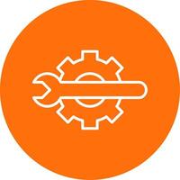 Technical Tools Multi Color Circle Icon vector