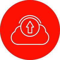 Upload Multi Color Circle Icon vector