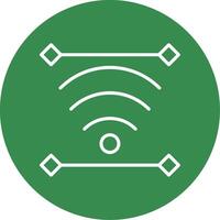 Wireless Multi Color Circle Icon vector