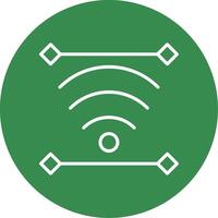 Wireless Multi Color Circle Icon vector