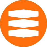 Layers Multi Color Circle Icon vector