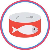 Sardines Flat Circle Icon vector