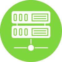 Server Multi Color Circle Icon vector