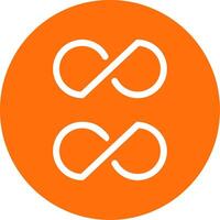 Infinity Multi Color Circle Icon vector
