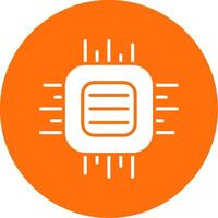 Cpu Multi Color Circle Icon vector