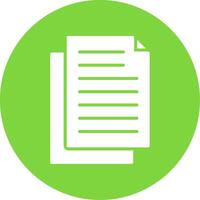 Document Multi Color Circle Icon vector