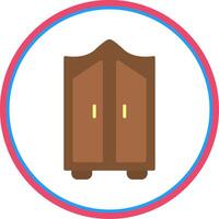 Wardrobe Flat Circle Icon vector