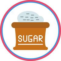 Sugar Flat Circle Icon vector