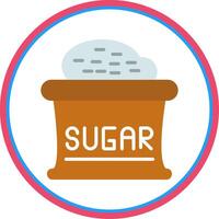 Sugar Flat Circle Icon vector