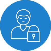 Authorization Manager Multi Color Circle Icon vector