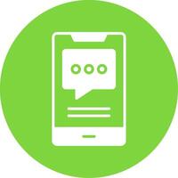 Mobile Talk Multi Color Circle Icon vector