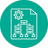 Business Hierarchy Multi Color Circle Icon vector