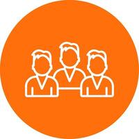 Group Team Multi Color Circle Icon vector