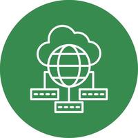 Data Sumit Multi Color Circle Icon vector