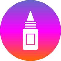 Bottle Glyph Gradient Circle Icon Design vector