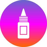 Bottle Glyph Gradient Circle Icon Design vector