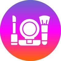 Make Up Glyph Gradient Circle Icon Design vector