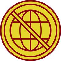 Prohibited Sign Vintage Icon Design vector