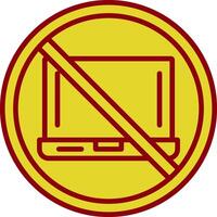 Prohibited Sign Vintage Icon Design vector