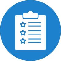 Feedback Form Multi Color Circle Icon vector