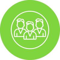 Mans Multi Color Circle Icon vector
