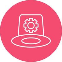Whitehat Multi Color Circle Icon vector