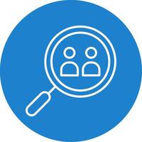 Search Team Multi Color Circle Icon vector