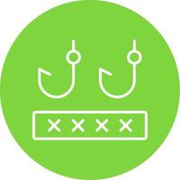 Phising Multi Color Circle Icon vector