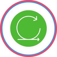 Agile Flat Circle Icon vector