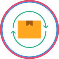 Lifecycle Flat Circle Icon vector
