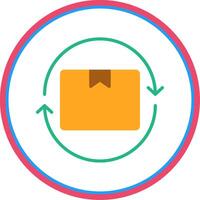 Lifecycle Flat Circle Icon vector