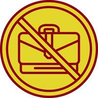 Prohibited Sign Vintage Icon Design vector