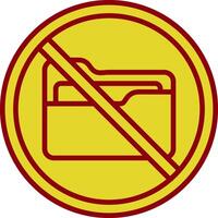 prohibido firmar Clásico icono diseño vector