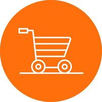 Shopping Cart Multi Color Circle Icon vector