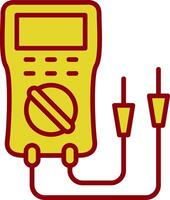 Multimeter Vintage Icon Design vector