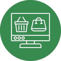 OnMulti Color Circle Shopping Multi Color Circle Icon vector