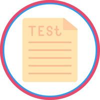 Test Flat Circle Icon vector