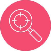 Keyword Targeting Multi Color Circle Icon vector