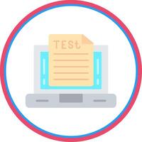 OnFlat Circle Test Flat Circle Icon vector