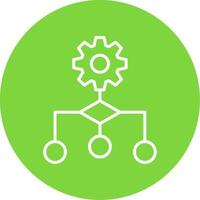 Algorithm Multi Color Circle Icon vector