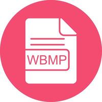 WBMP File Format Multi Color Circle Icon vector