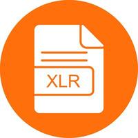 XLR File Format Multi Color Circle Icon vector