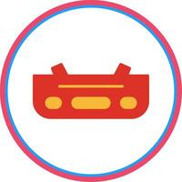 Bumper Flat Circle Icon vector