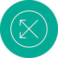 Split Multi Color Circle Icon vector