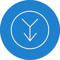 Merge Multi Color Circle Icon vector