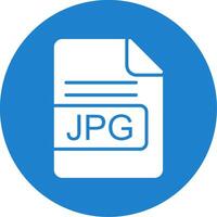 JPG File Format Multi Color Circle Icon vector