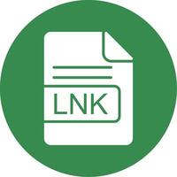 lnk archivo formato multi color circulo icono vector